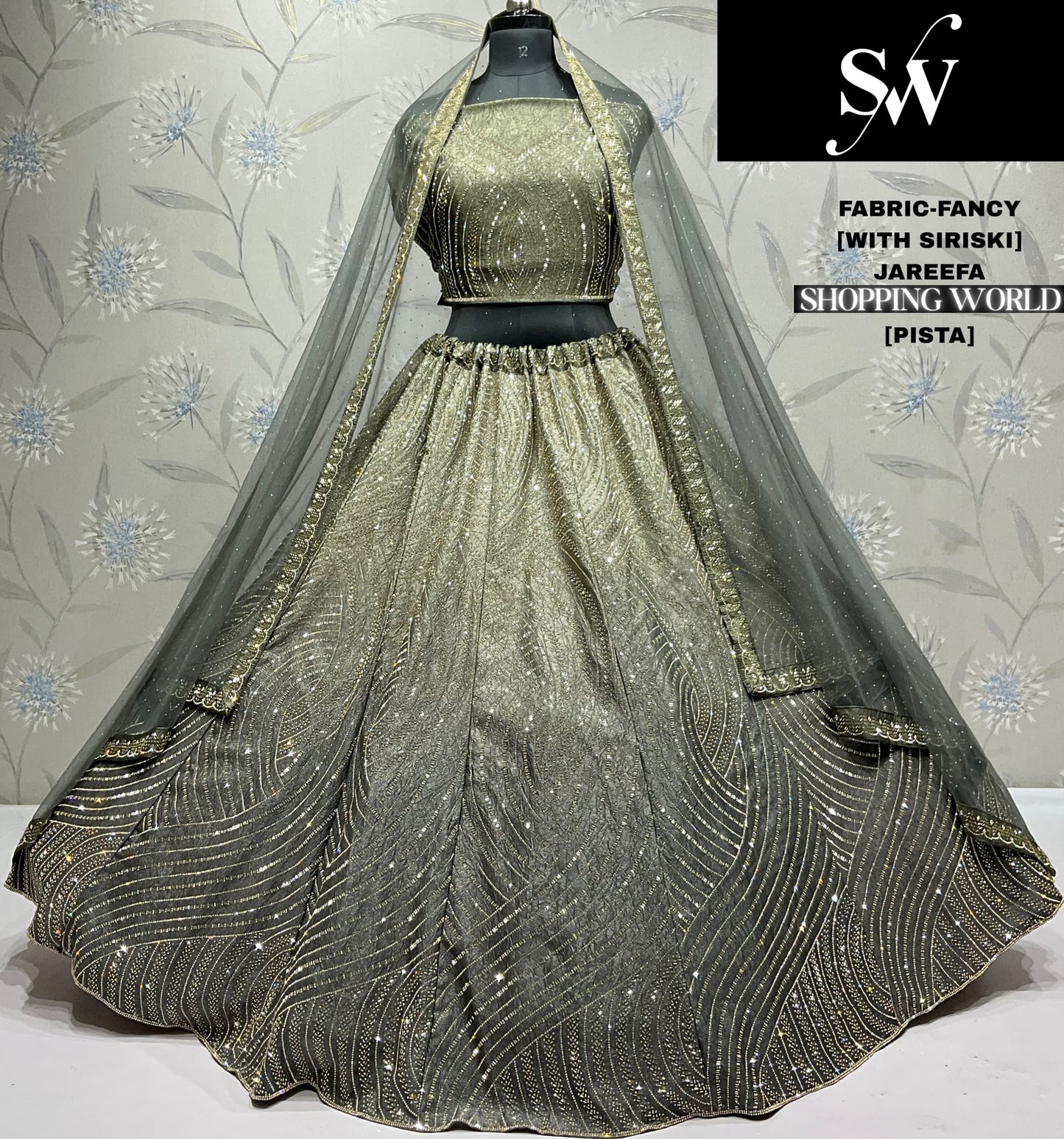 Astonishing yellow mehendi Fancy Lehenga stone work