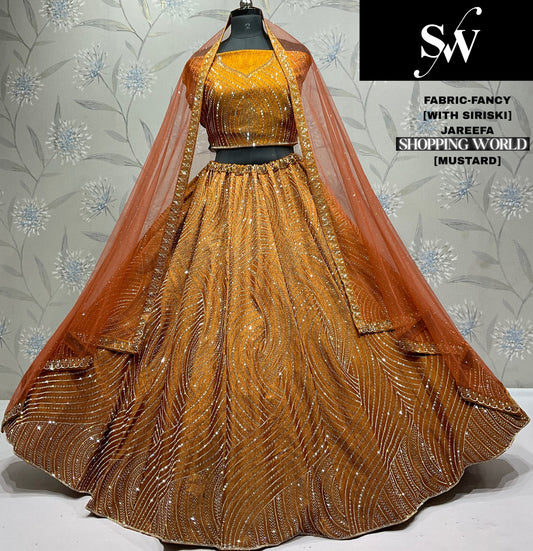 Fabulous wine Fancy Lehenga stone work