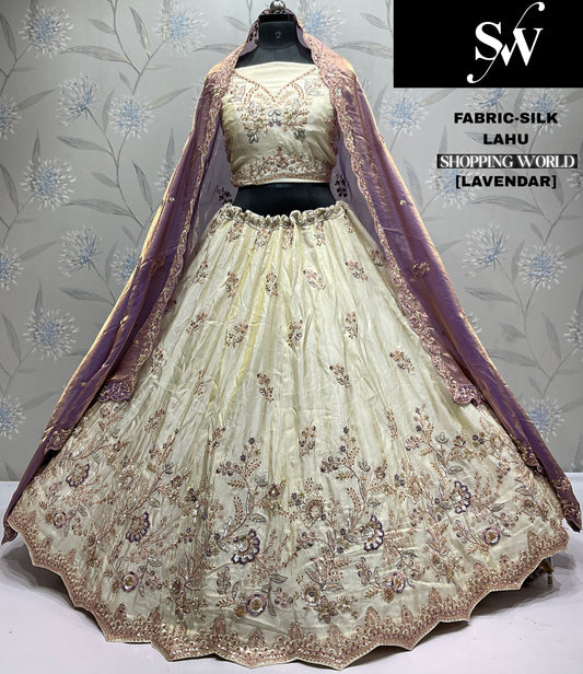 Pleasing Sky blue silk Lehenga