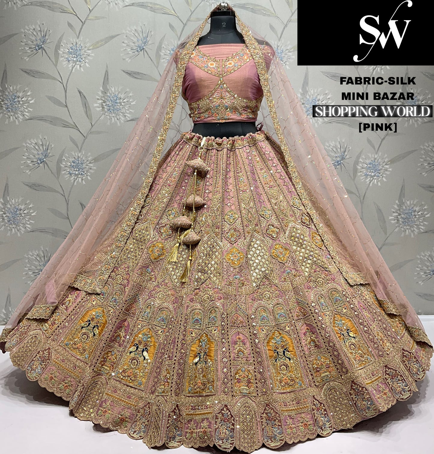 Amazing chiku golden silk Lehenga