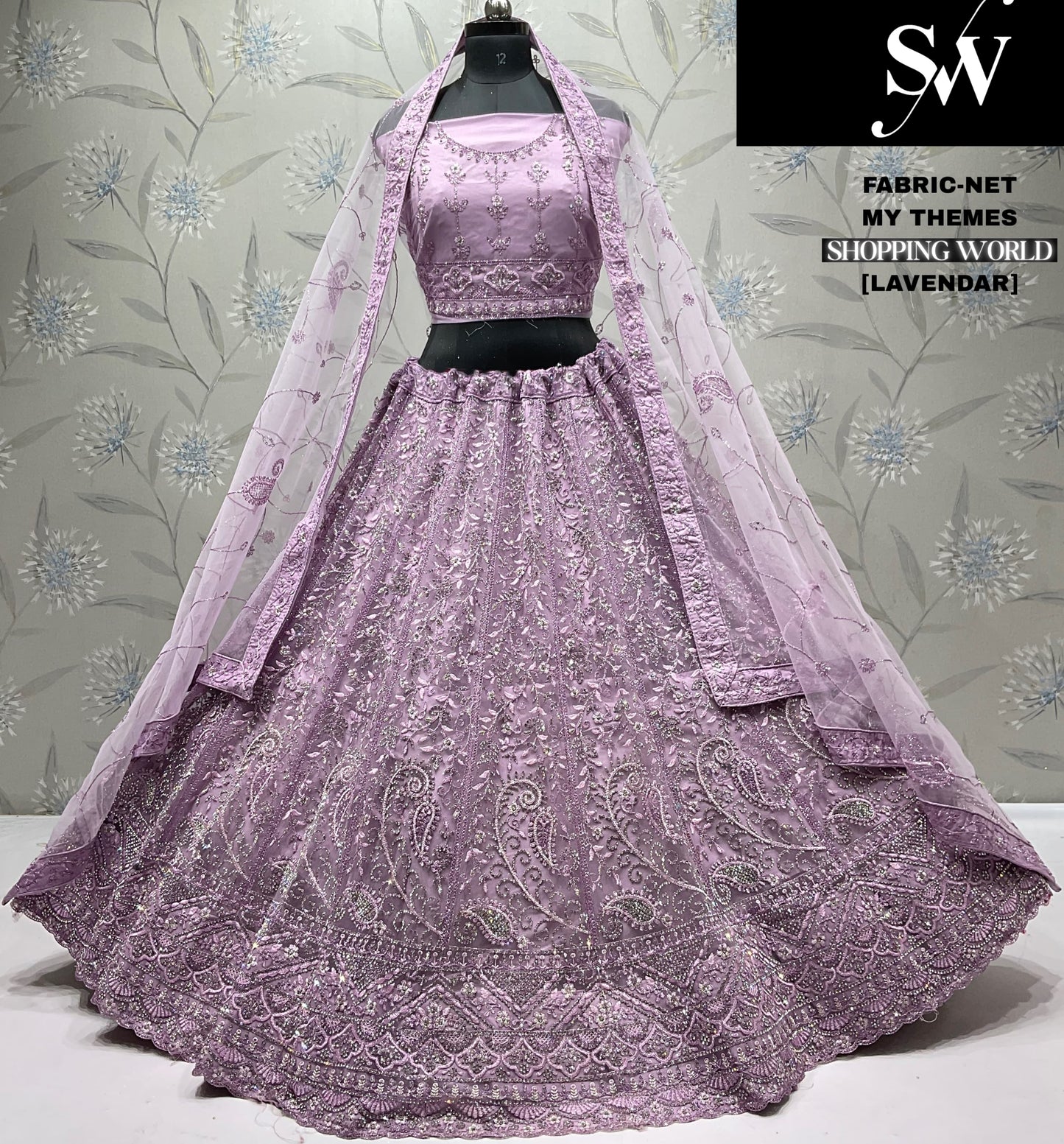 Glamorous onion pink net Lehenga