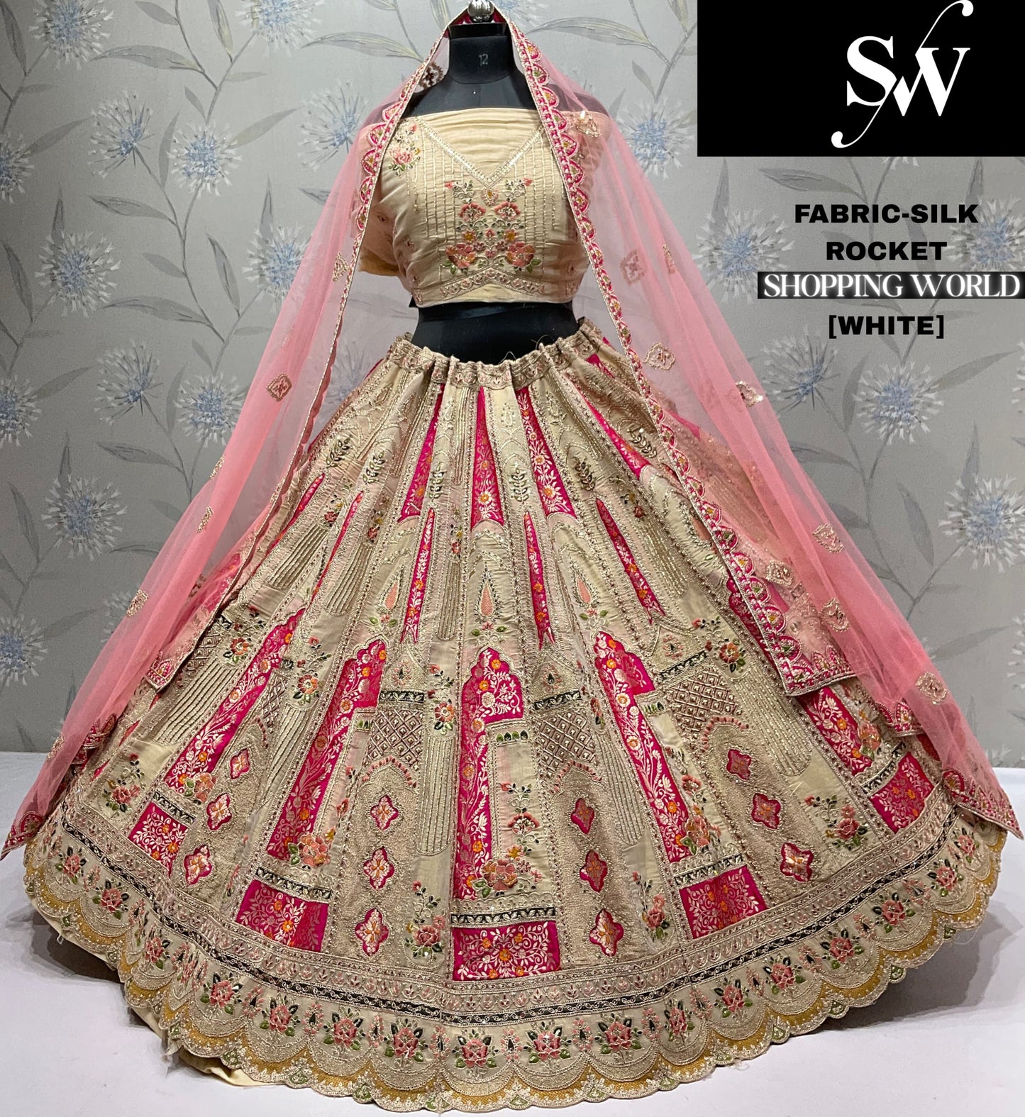 Something different Lavender Silk Lehenga
