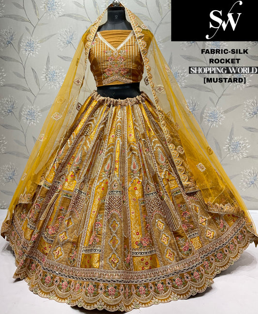 Something different Lavender Silk Lehenga