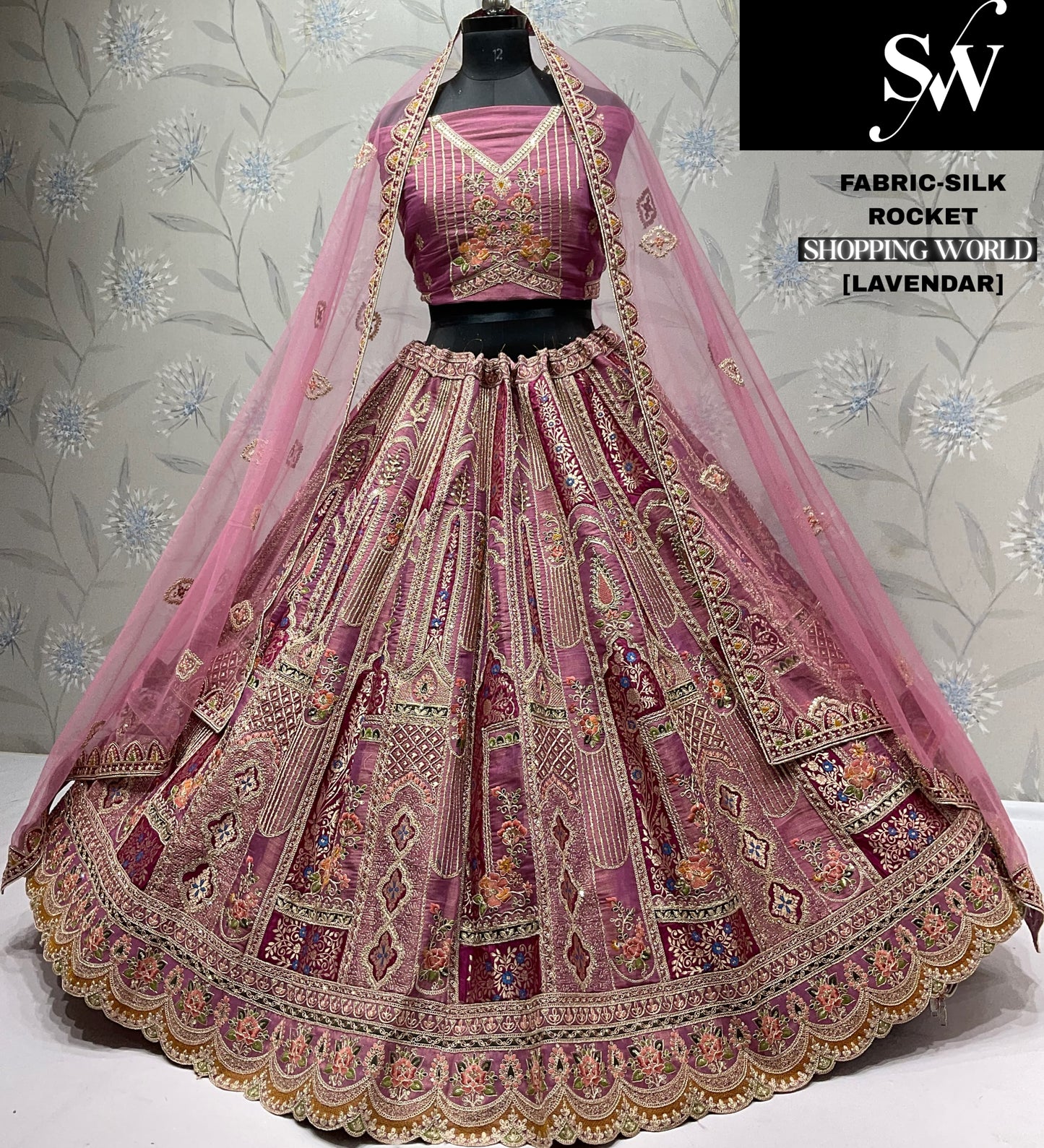 Amazing mustard yellow Silk Lehenga