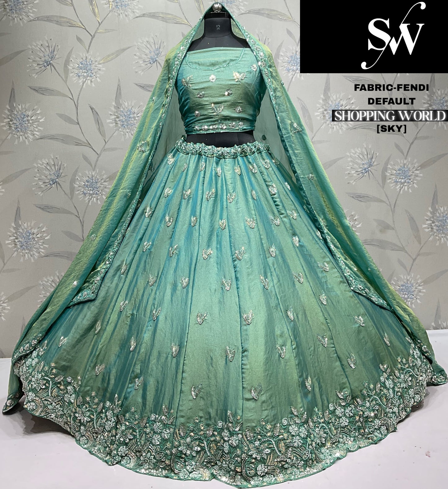 Delightful Lavender Fendi Lehenga