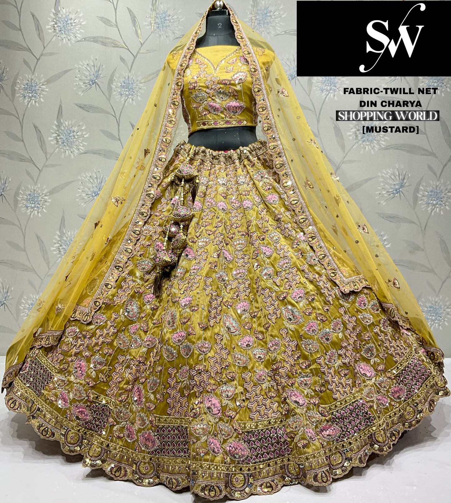 Fabulous Wine Twill Net Lehenga