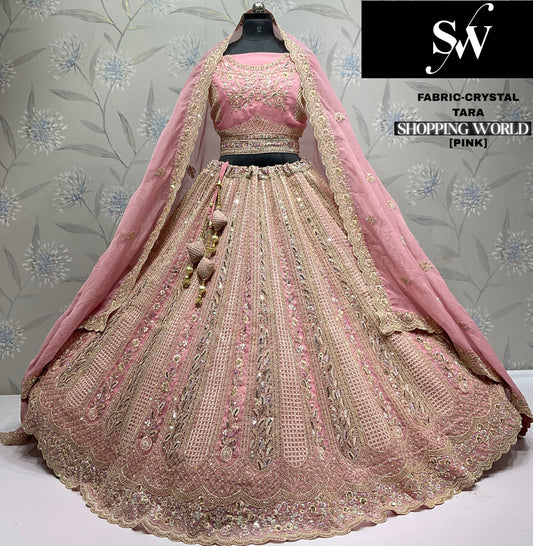Fantastic Lavender Crystal Lehenga