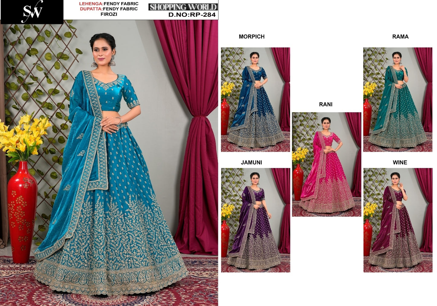 Stunning Firozi Sky blue Fendy Lehenga