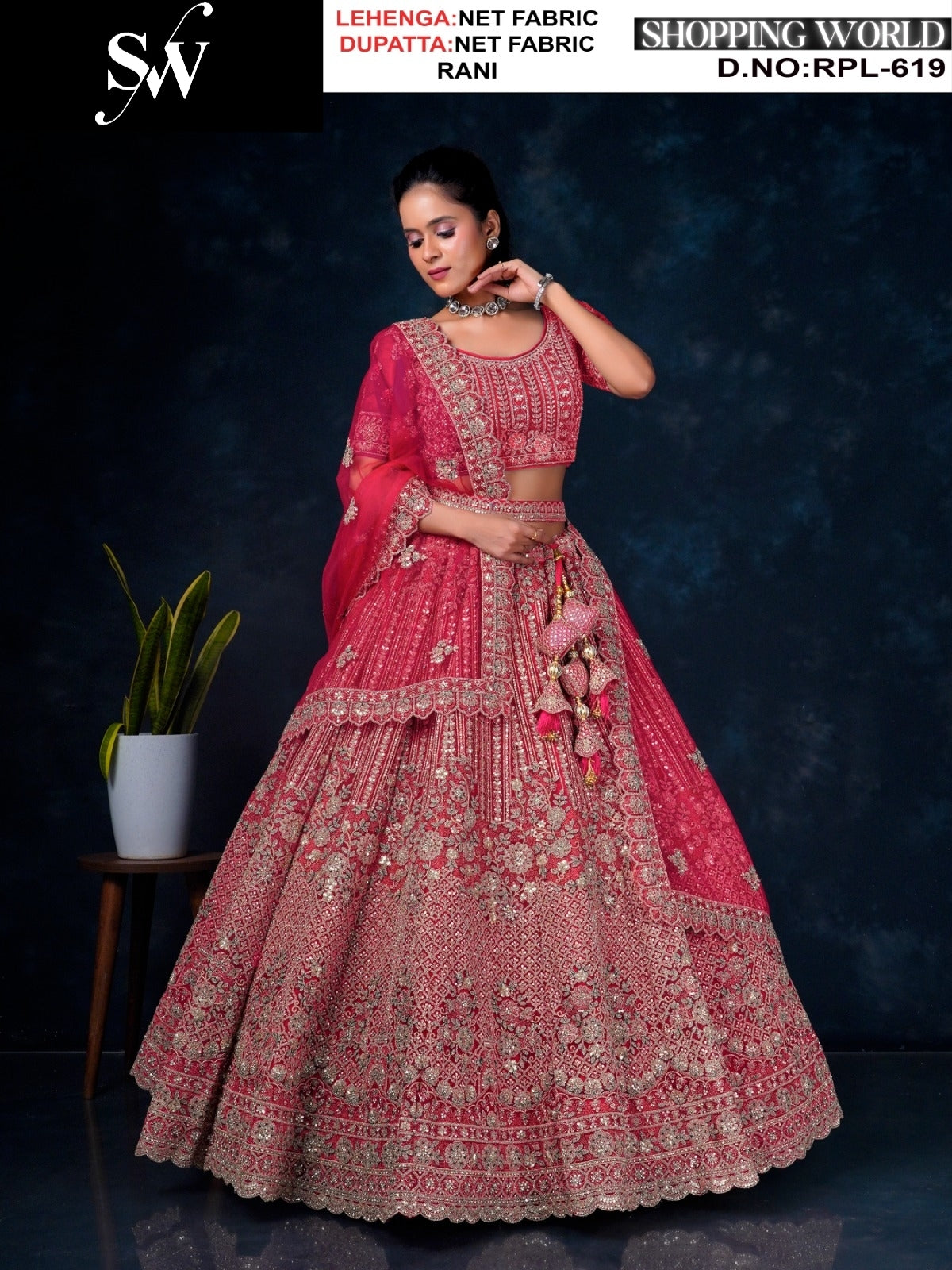Lovely purple Net Lehenga