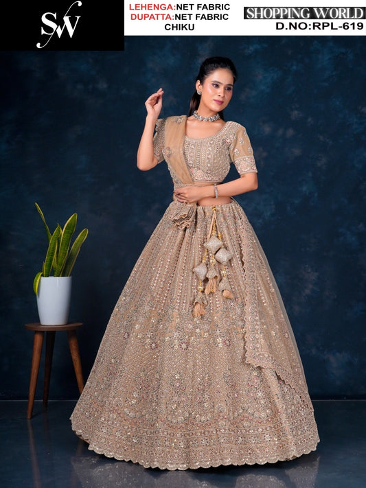 Lovely purple Net Lehenga