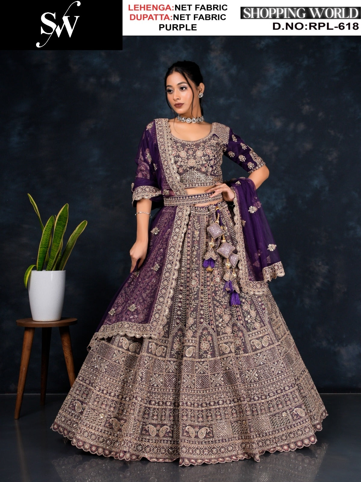 Pleasing Rama green Net Lehenga