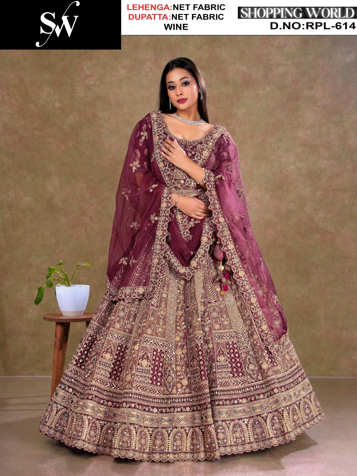 Attractive Rama green Net Lehenga