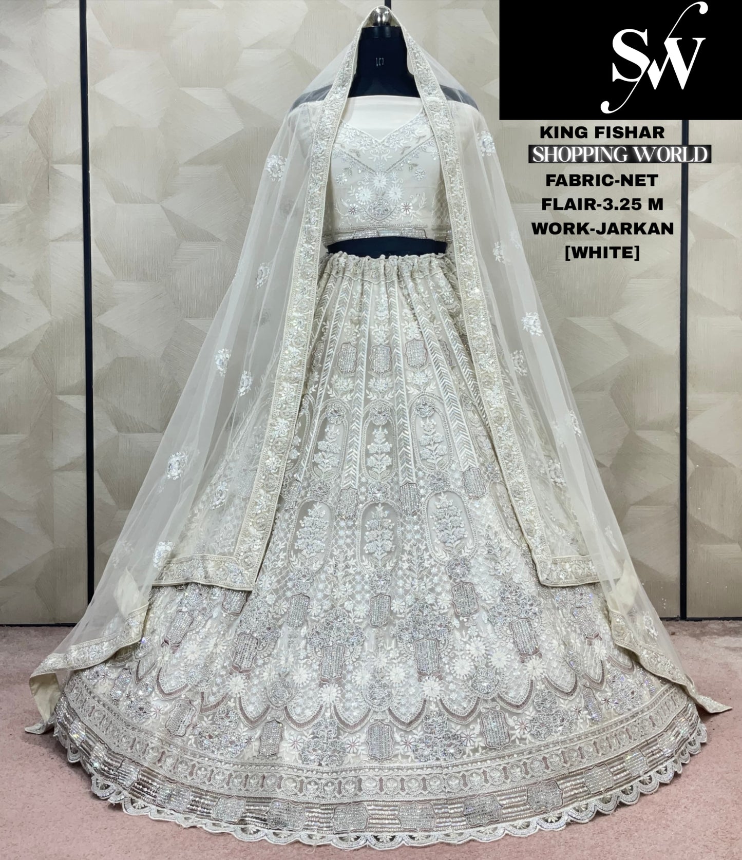 Attractive onion pink purple Jarkan Net Lehenga