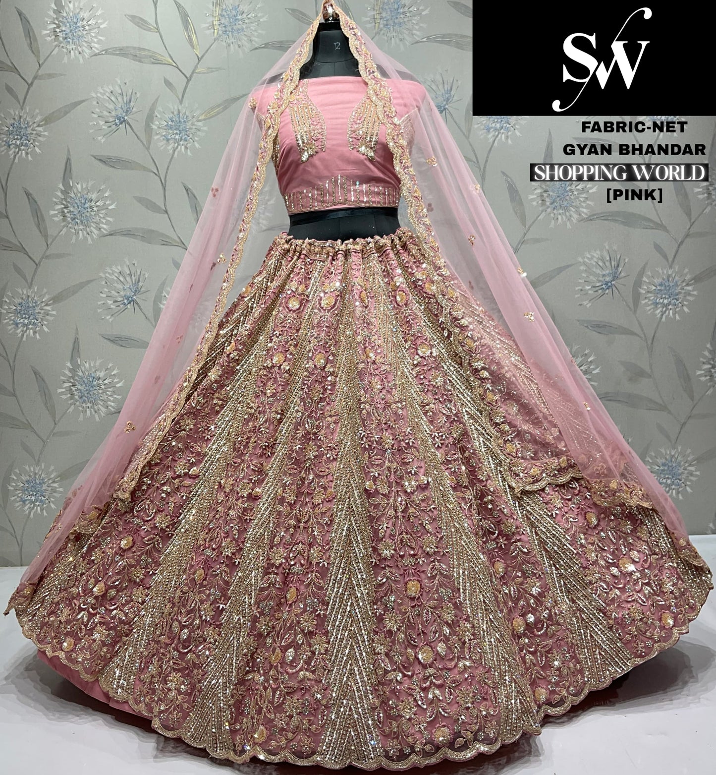 Pleasing White Net Lehenga