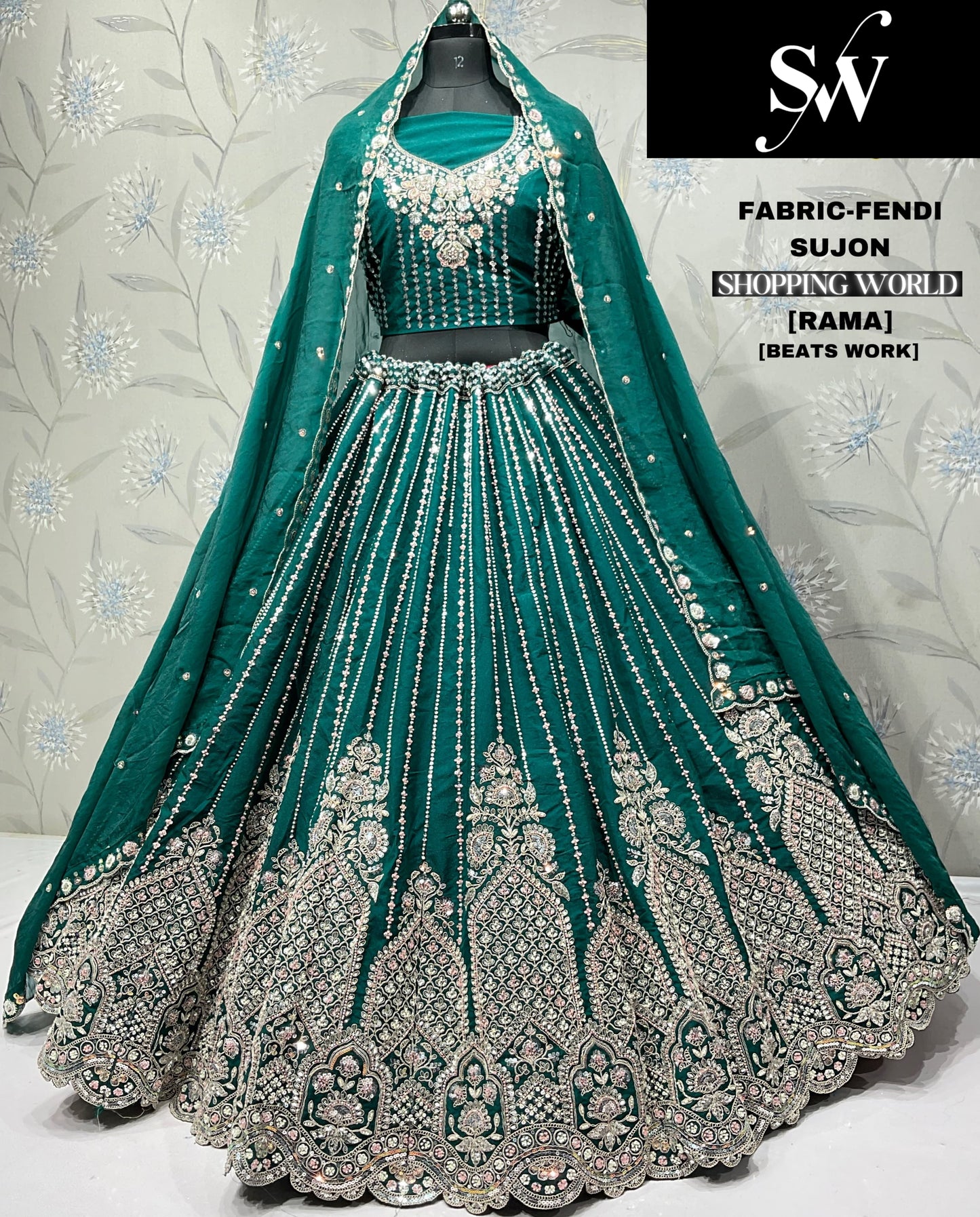Pretty Maroon Beats Fendi Sujon Lehenga