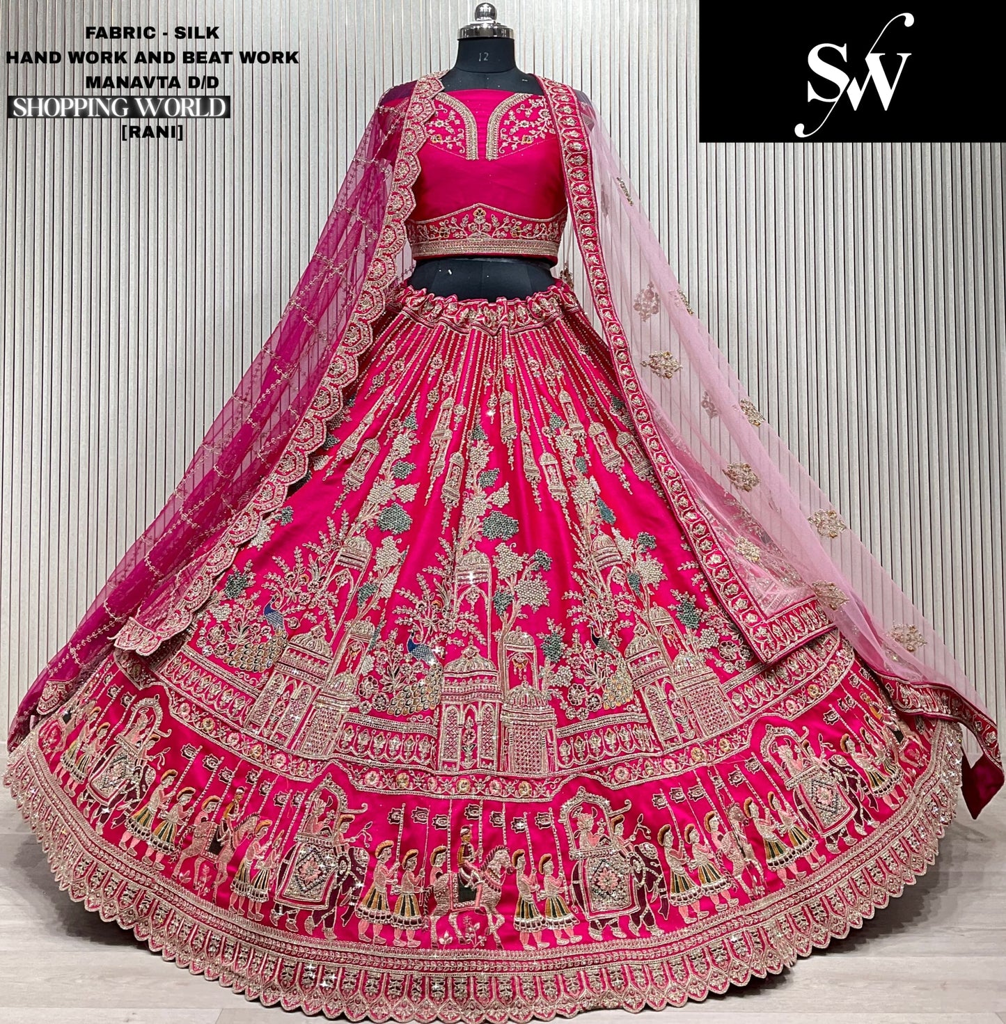 Amazing red Doli barat Bridal Lehenga Happy Customer