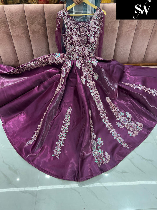 Stunning purple gown