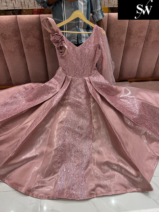 Good looking pink gown