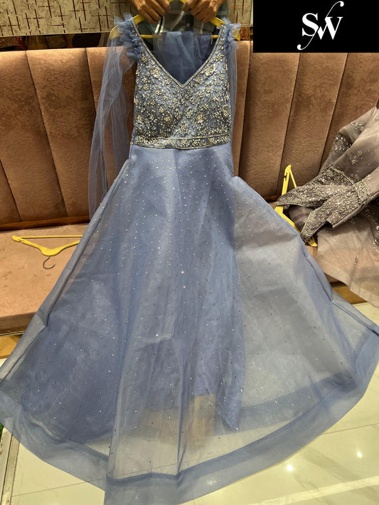 Tremendous Sky blue gown