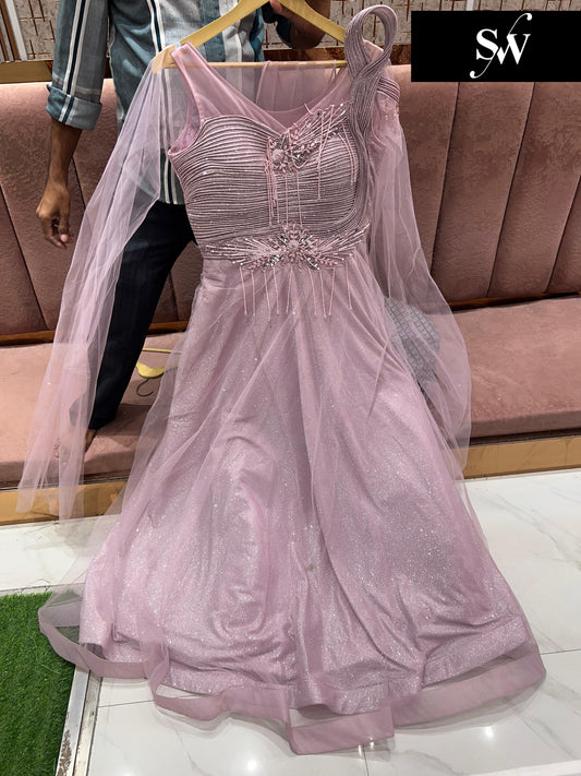 Khoobsurat light pink gown