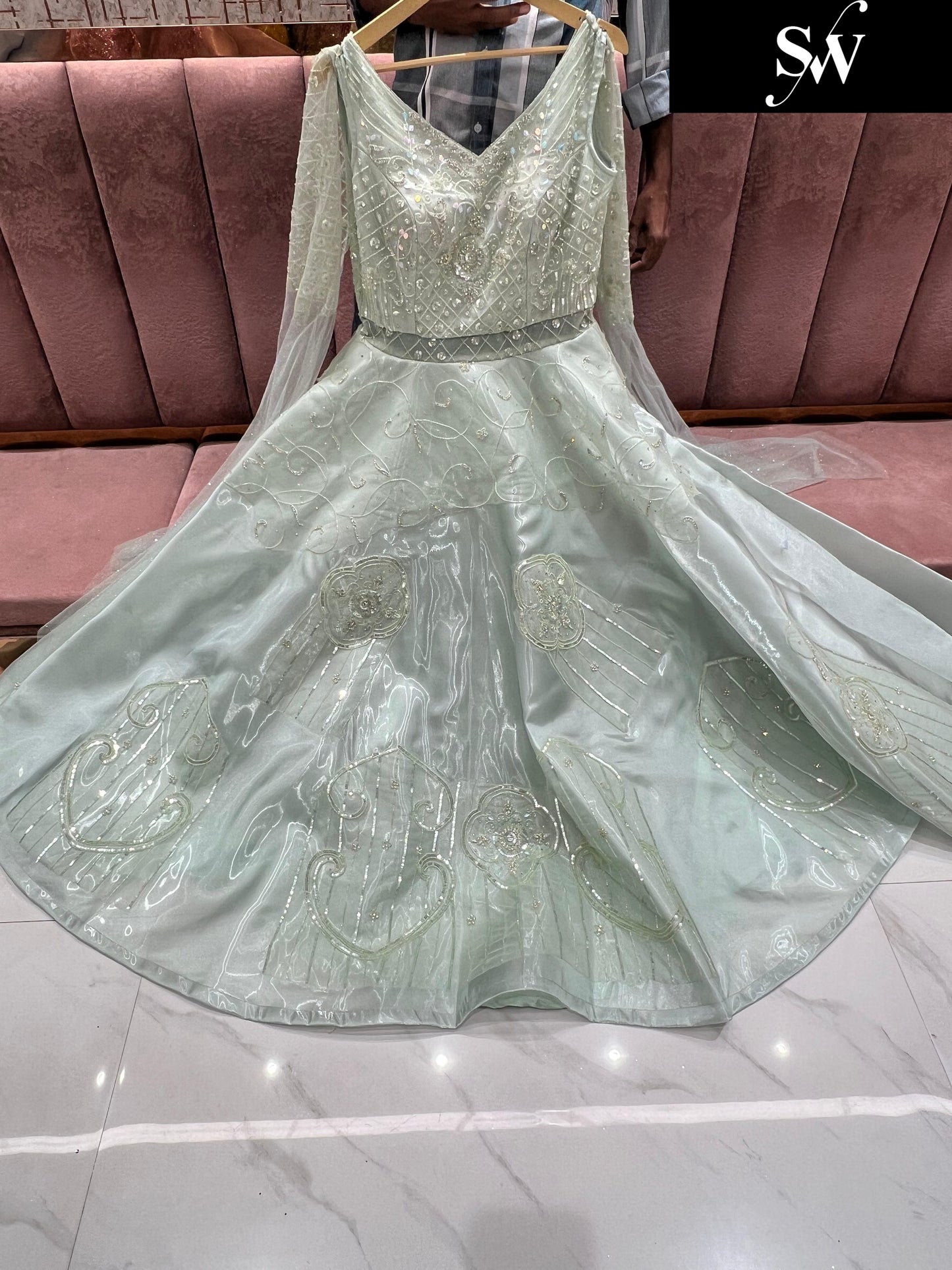 Majestic Sky blue gown