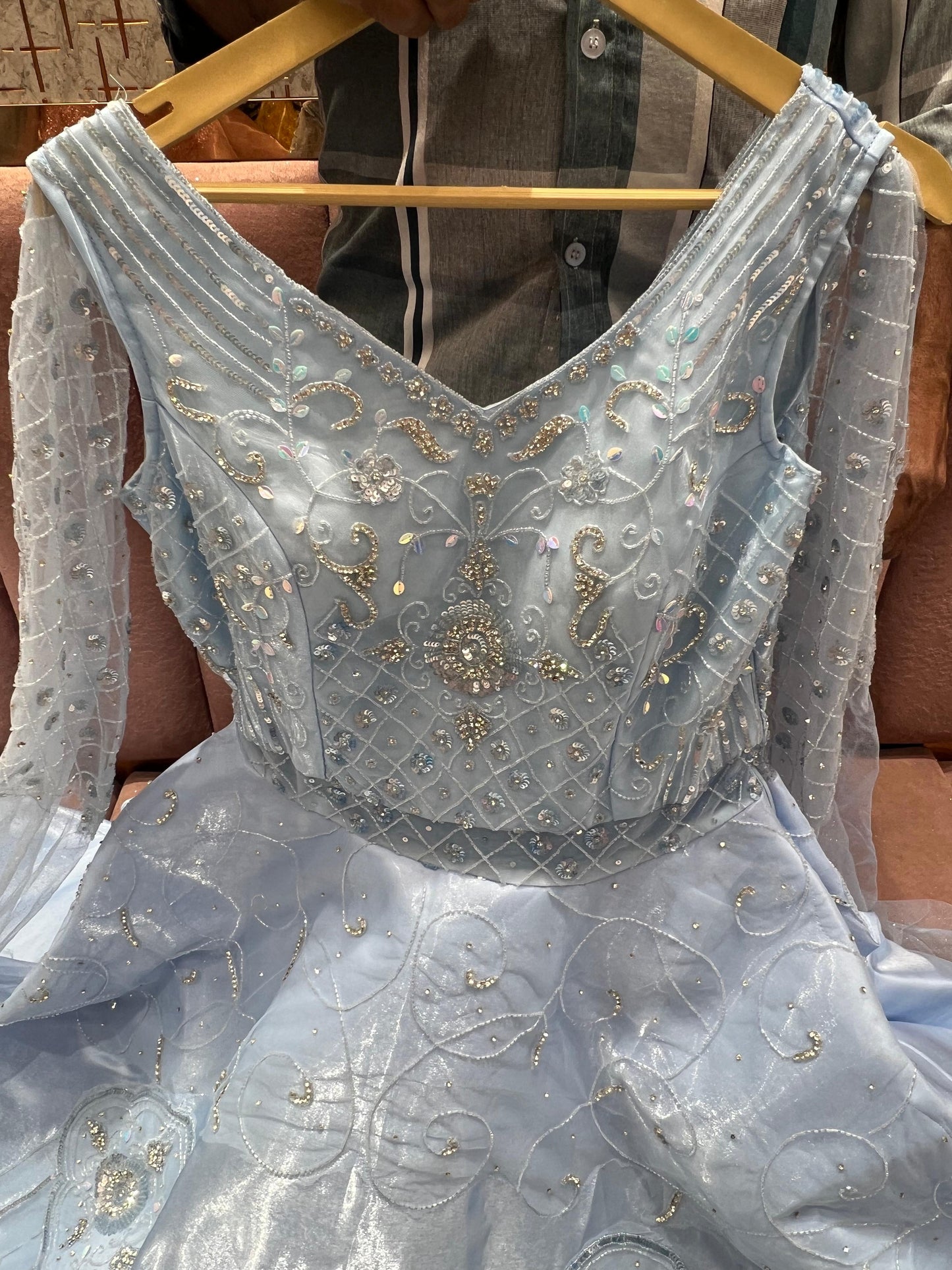 Lavishing Sea green gown