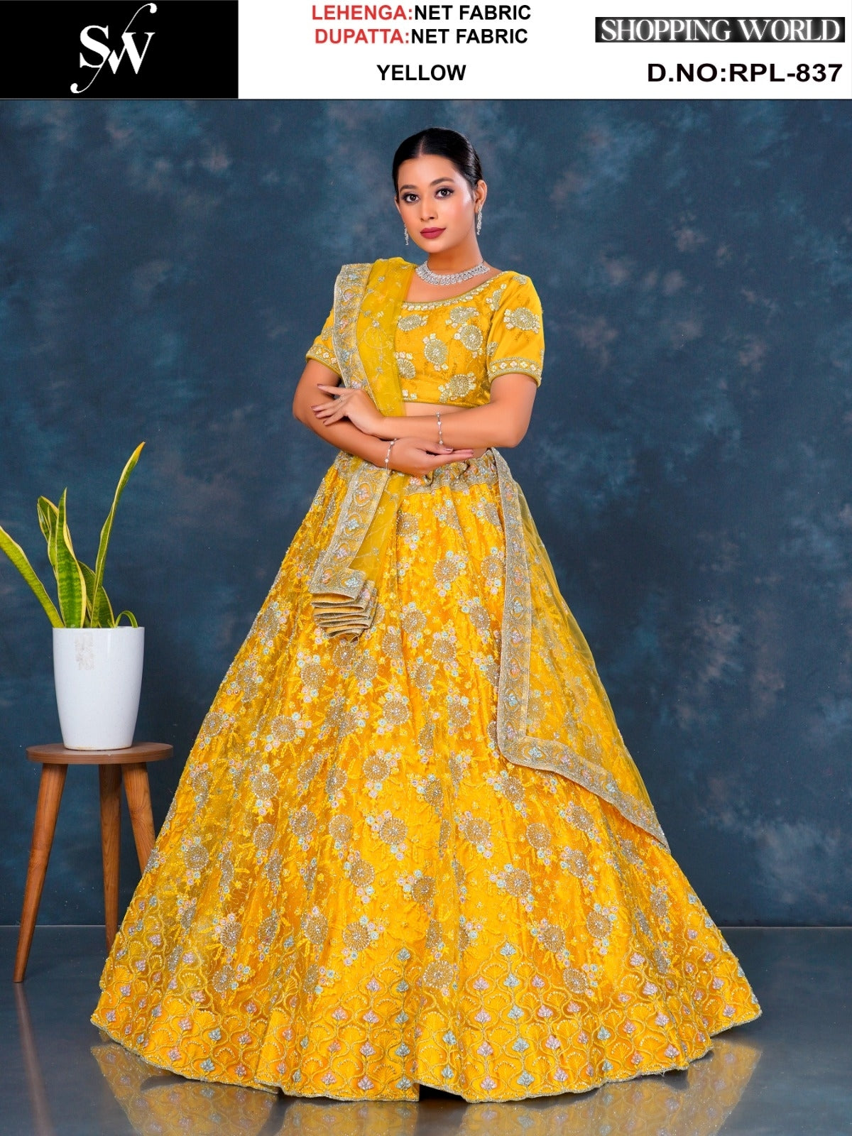 Good looking Rama green Net Lehenga