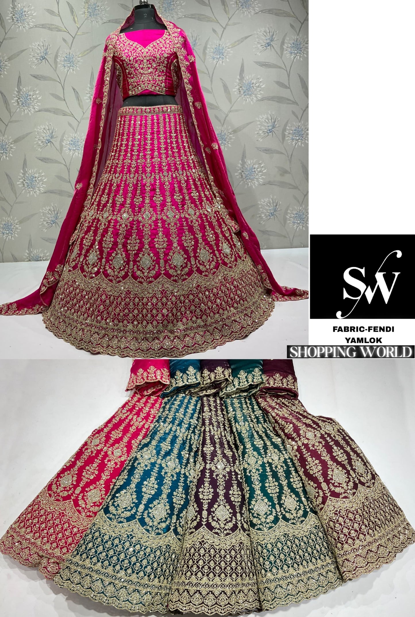 Delightful Hot pink Fendi Lehenga