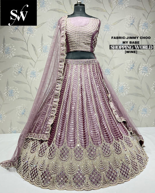 Good looking Lavender jimmy Choo Lehenga