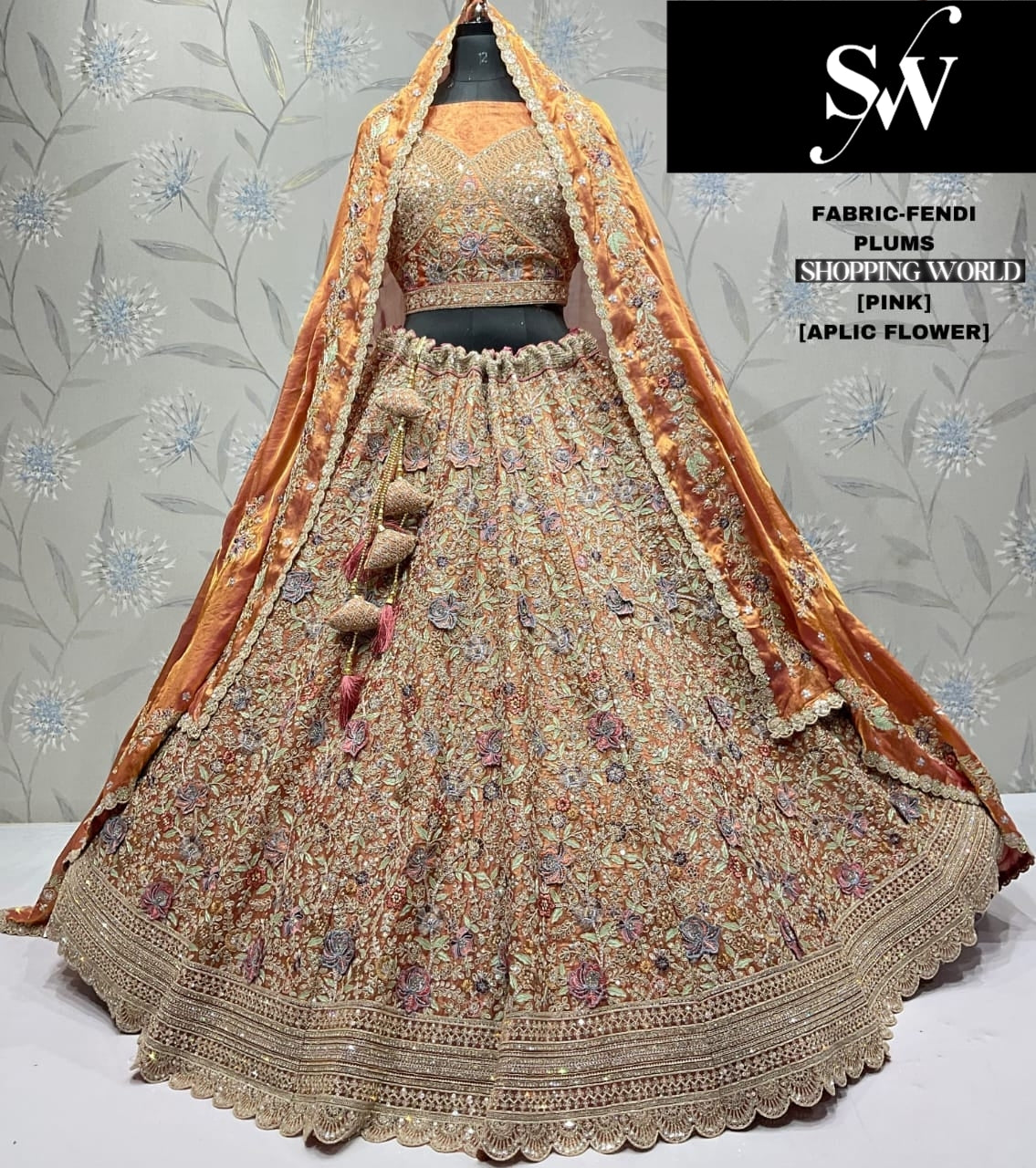 Glamorous Sky green Fendi Lehenga