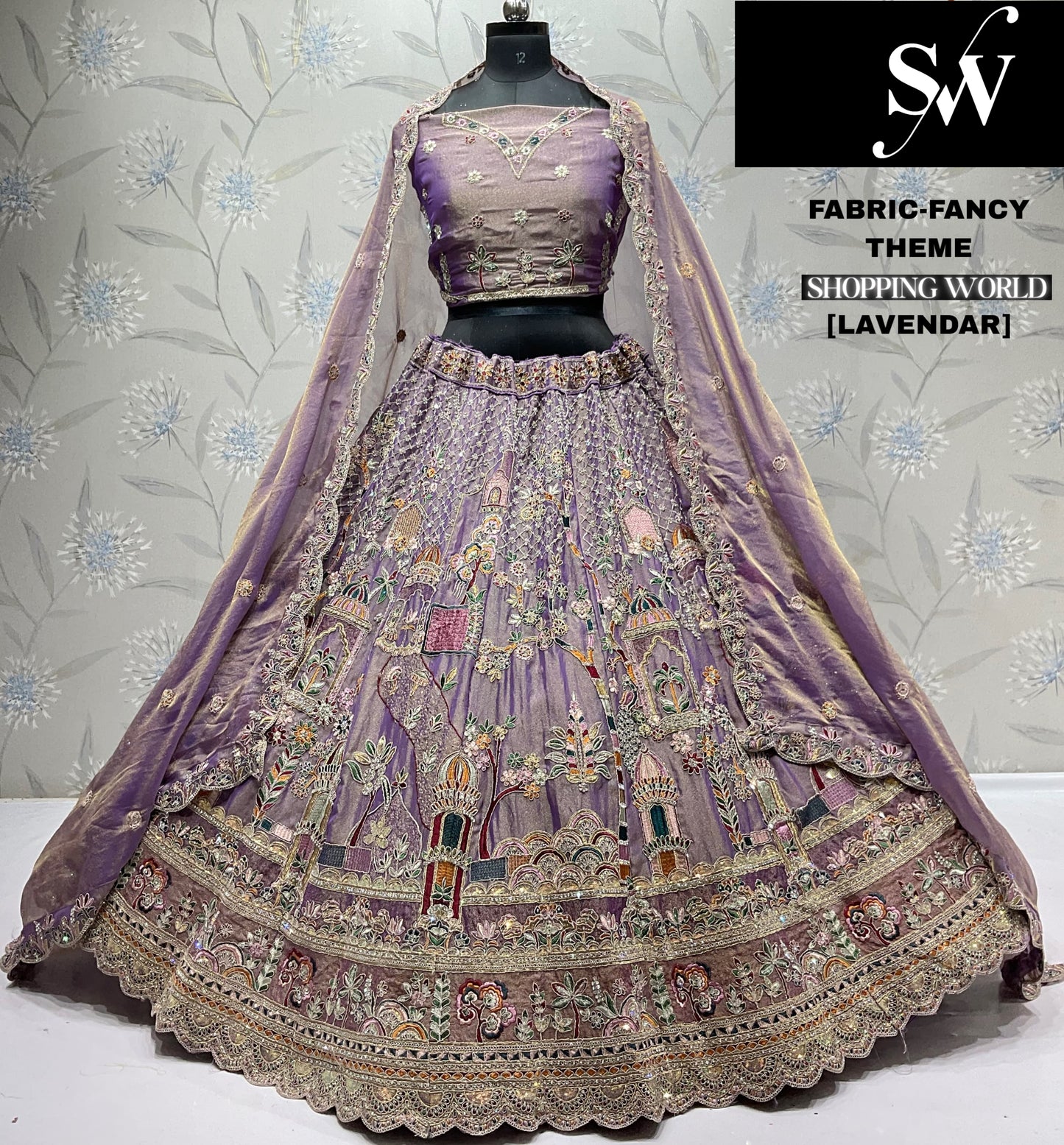 Elegant peach Fancy Lehenga
