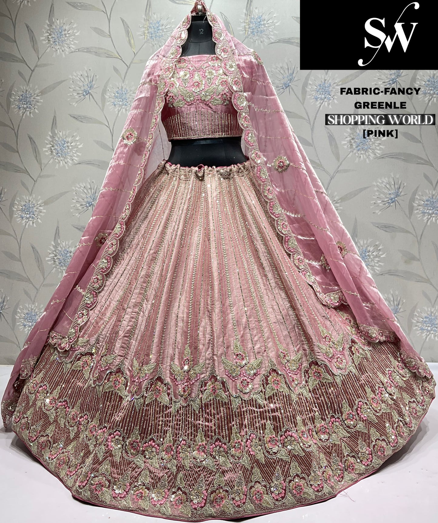 Something different Sky blue Fancy Lehenga