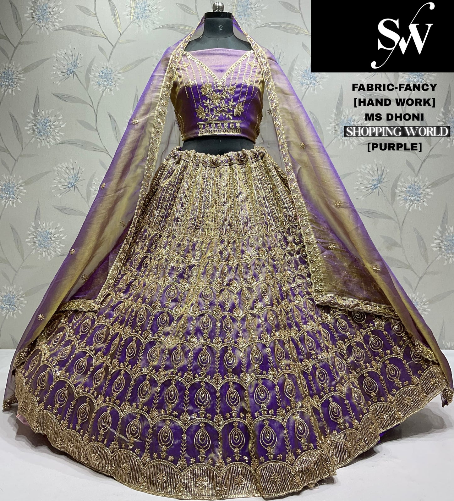 Amazing pink Lavender Fancy Lehenga