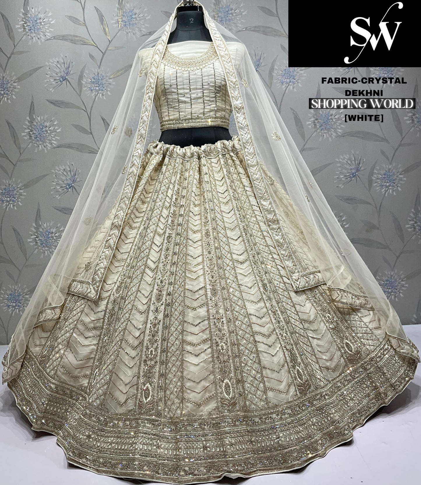 Lavishing pink Crystal Lehenga