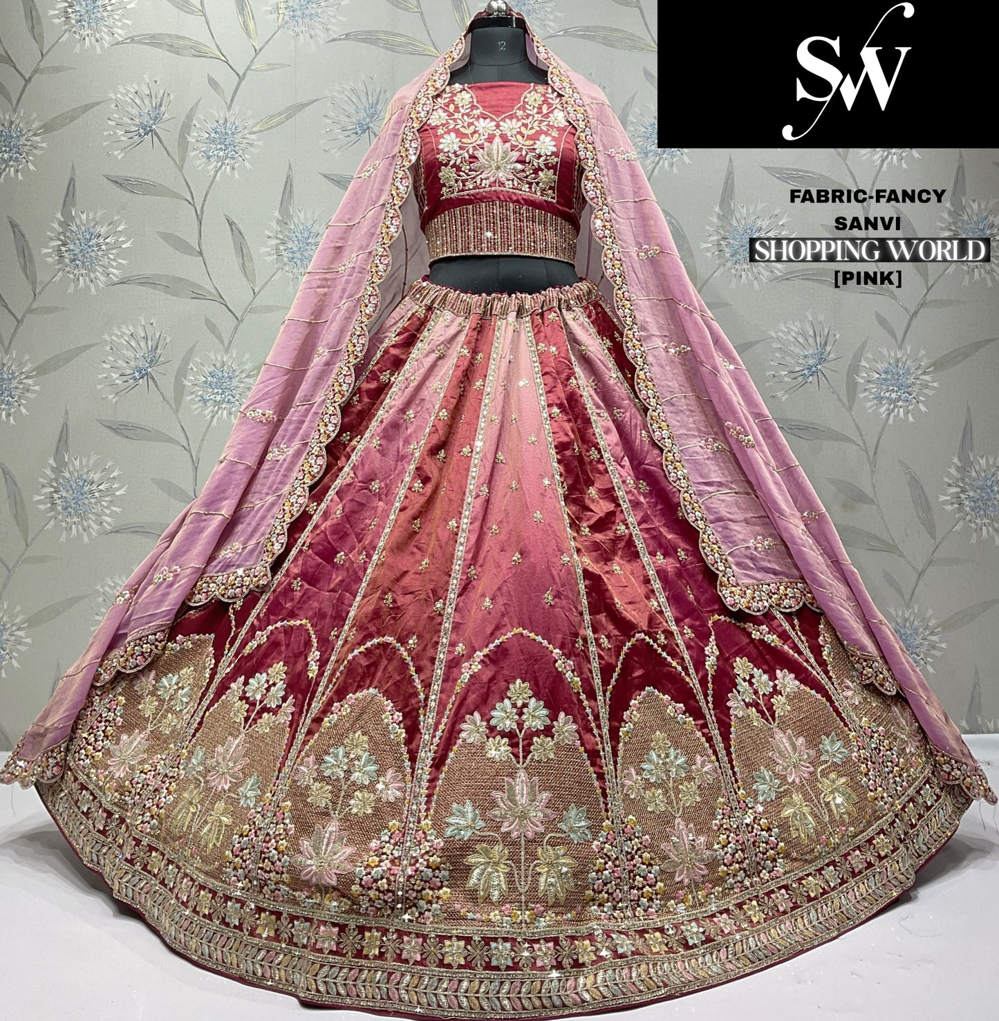 Elegant Sky blue Fancy Lehenga