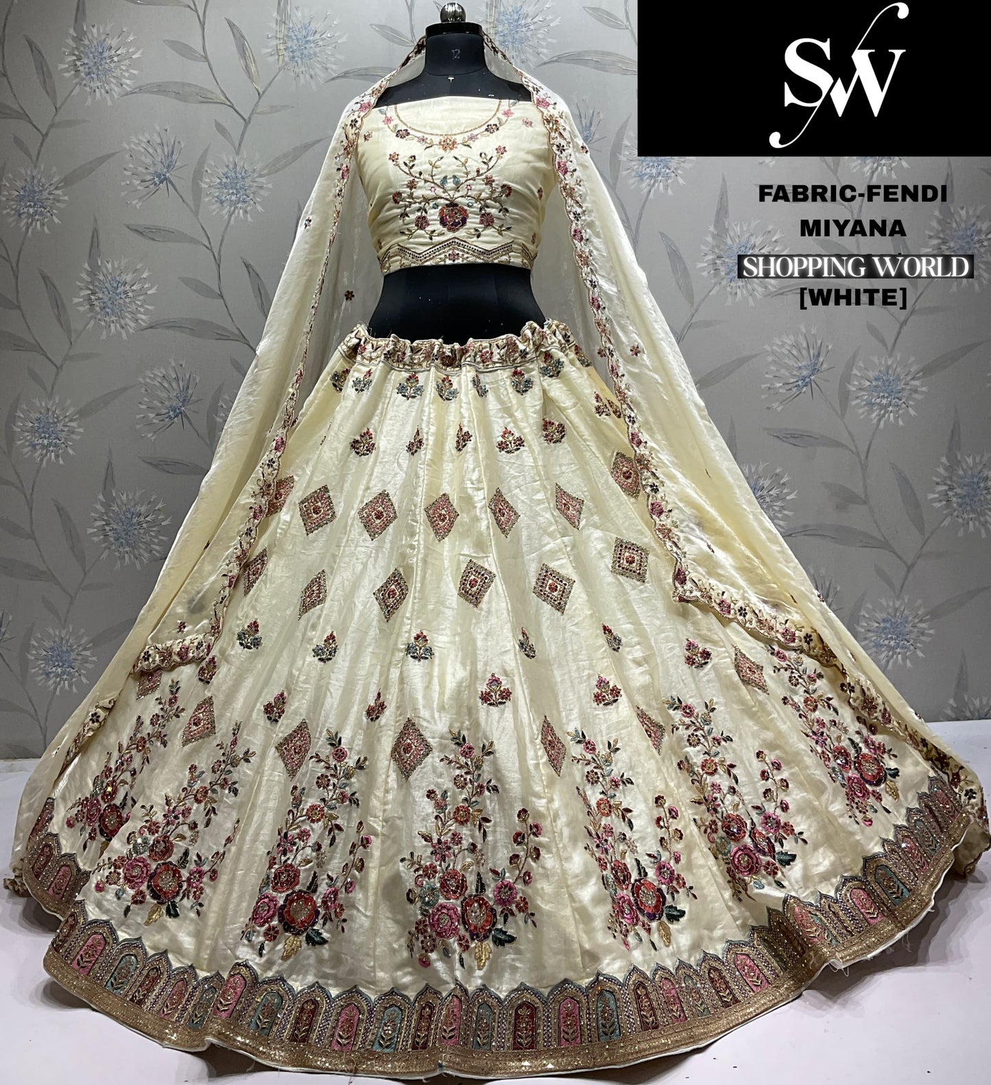 Lavishing wine Fendi Lehenga