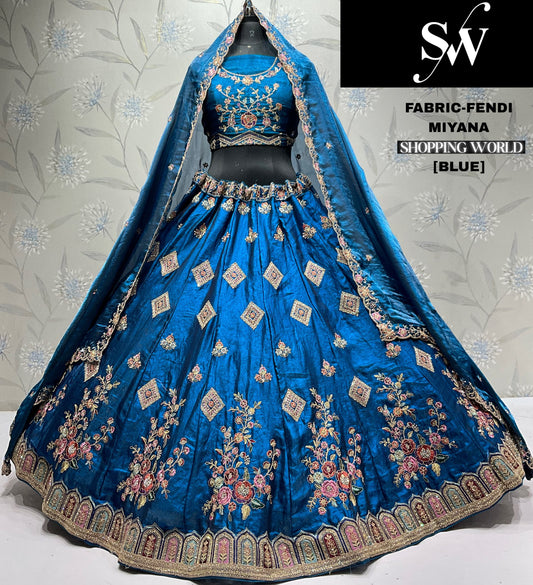 Lavishing wine Fendi Lehenga