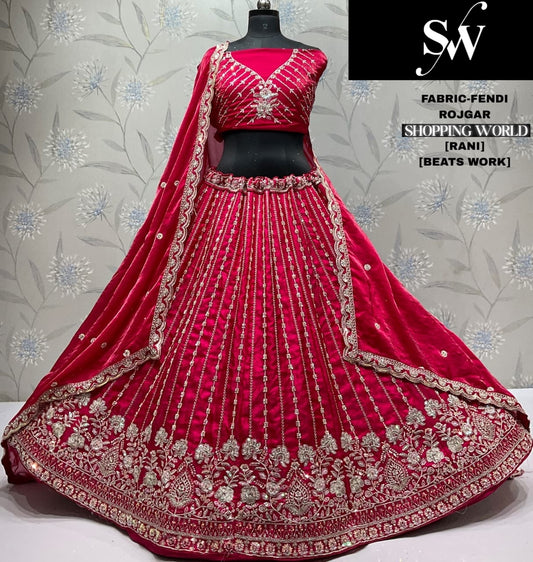 Lovely maroon Fendi Lehenga