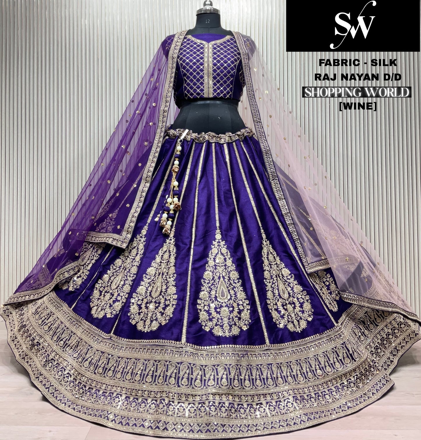 Awesome white Silk Lehenga