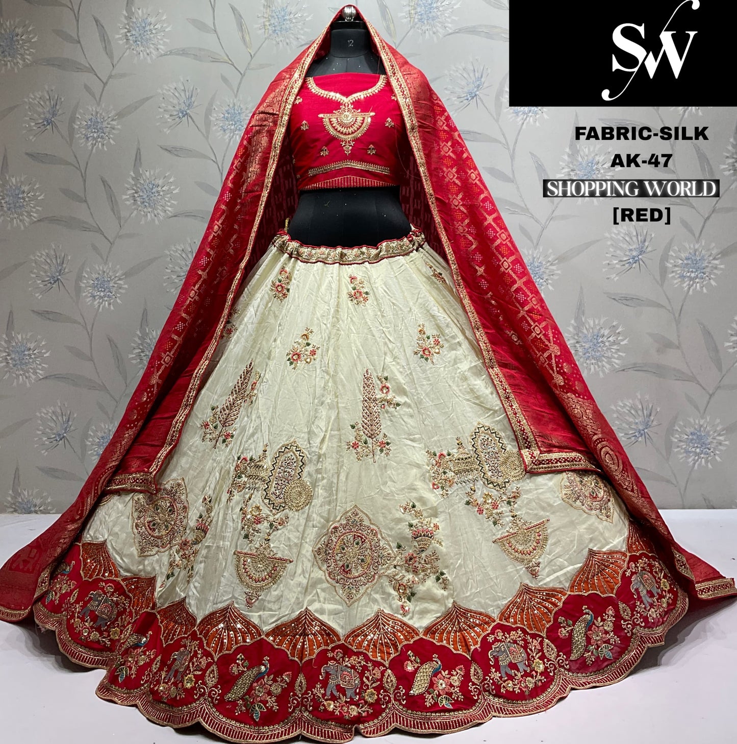 Astonishing Rani pink Silk Lehenga