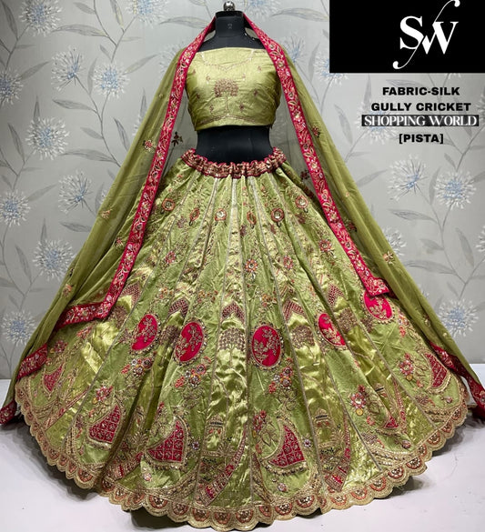 Amazing pink Silk Lehenga