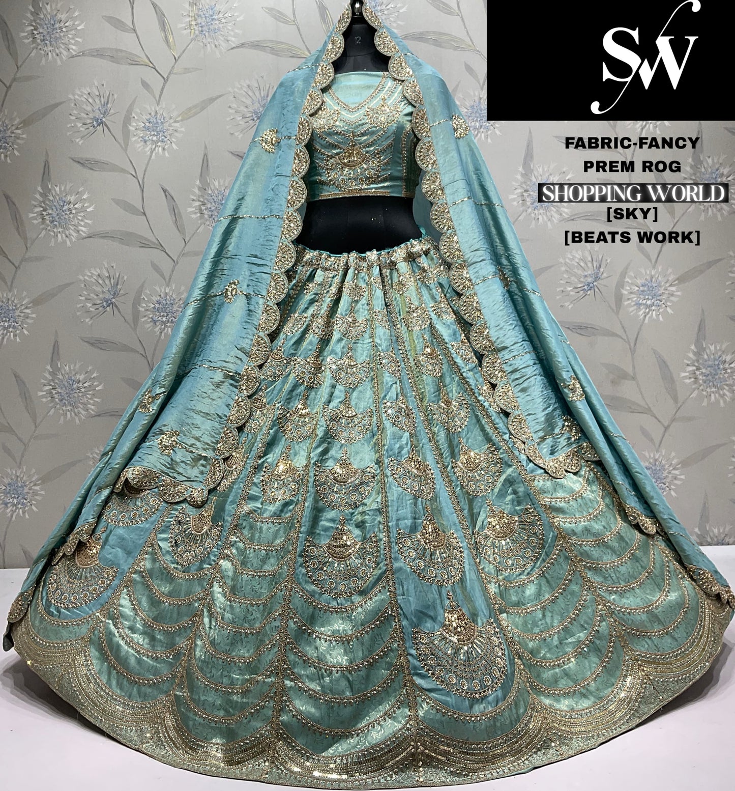 Beautiful orange Fancy Lehenga