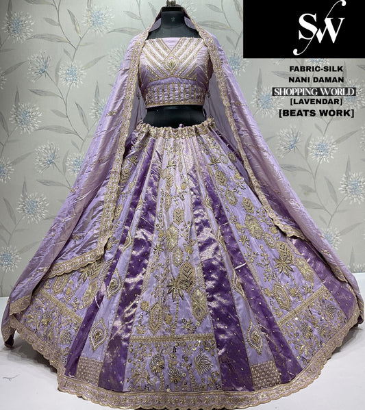 Astonishing pink Silk Lehenga