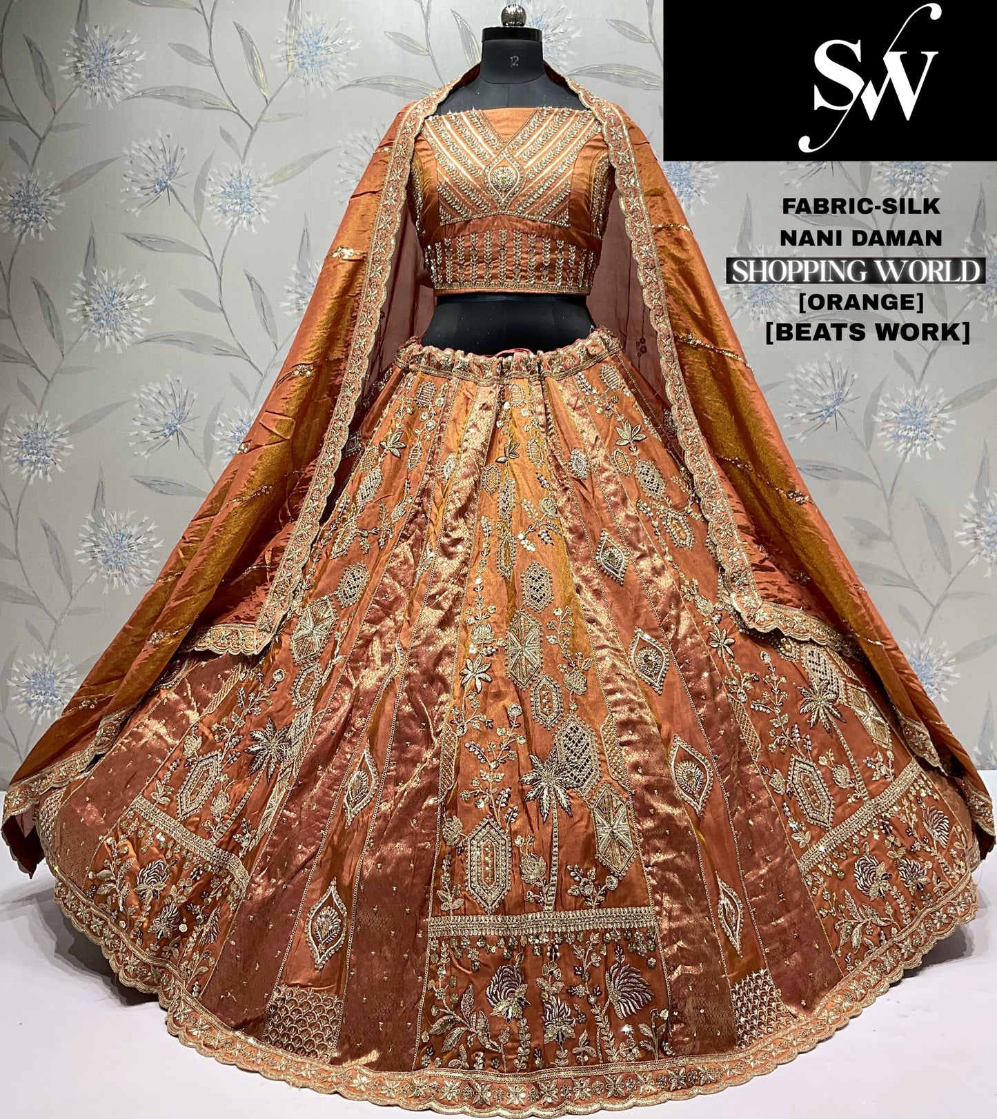 Astonishing pink Silk Lehenga