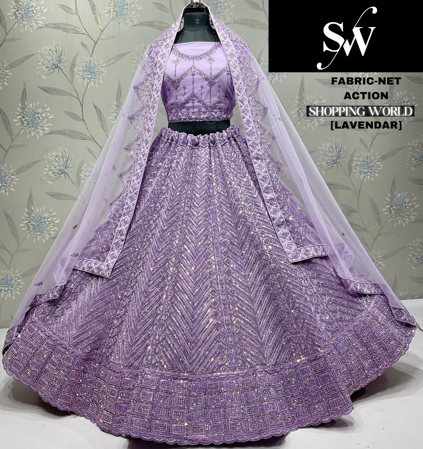 Delightful pink Net Lehenga