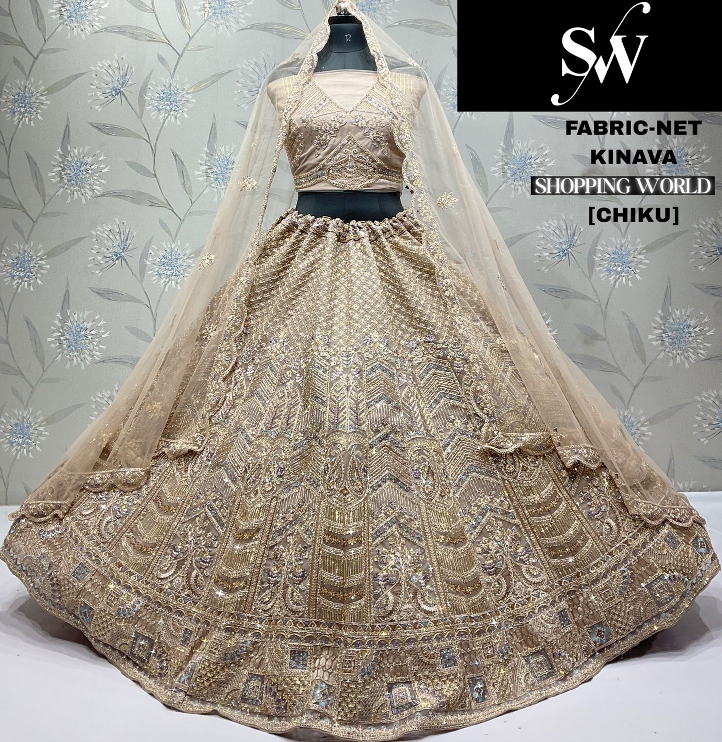 Fantastic Lavender Net Lehenga