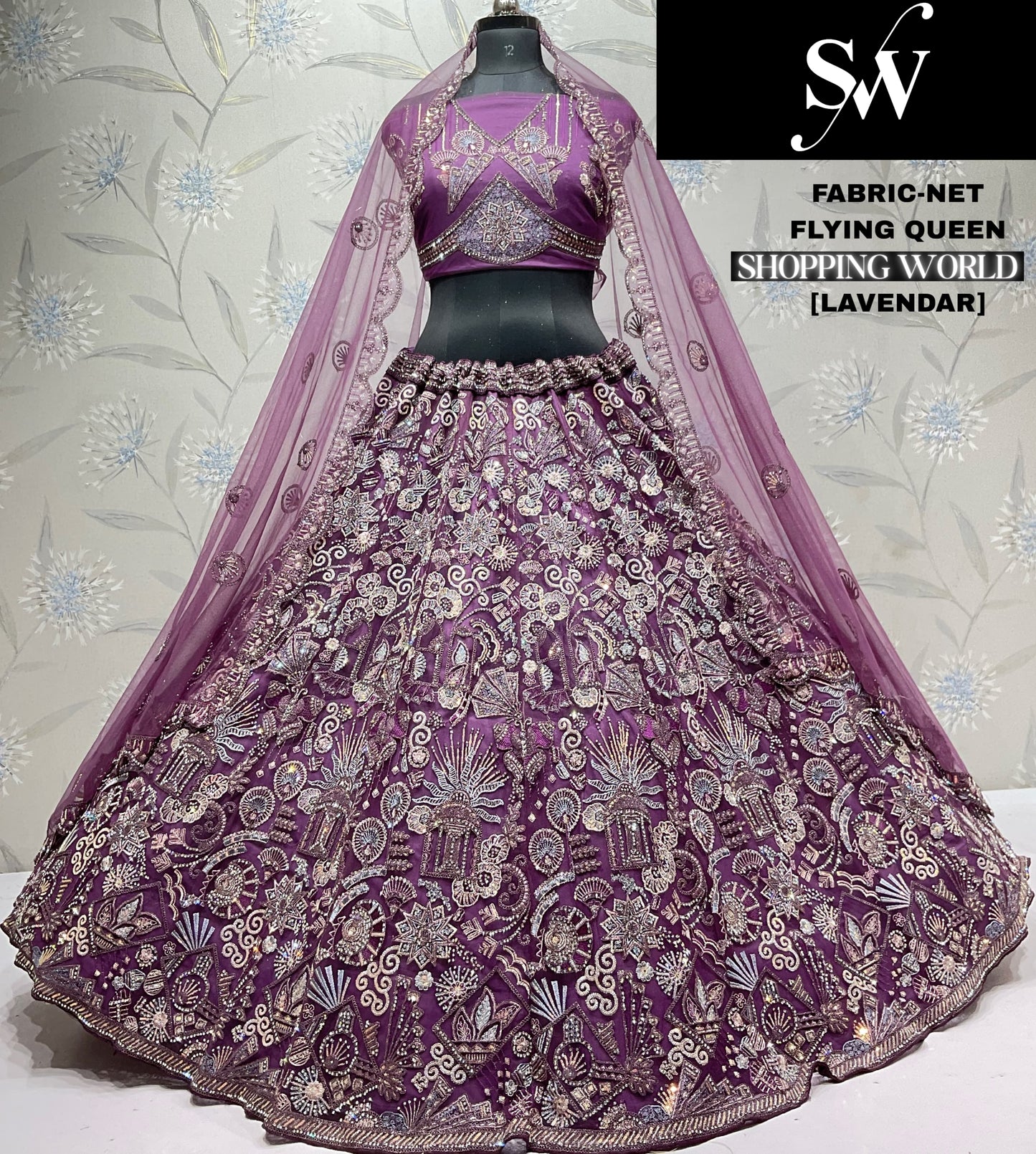 Pleasing Sky blue Net Lehenga