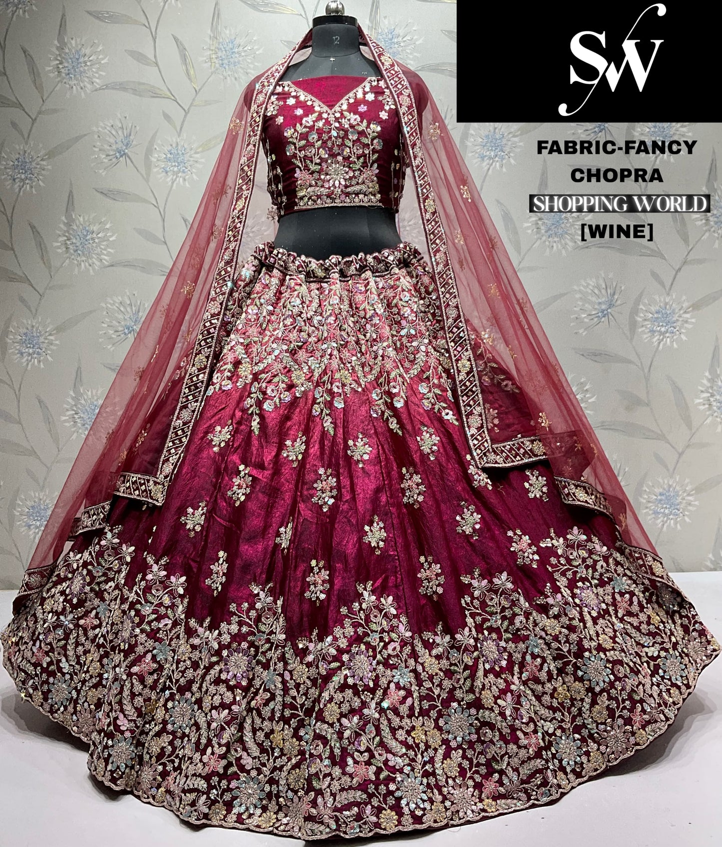 Designer Coffee Fancy Lehenga