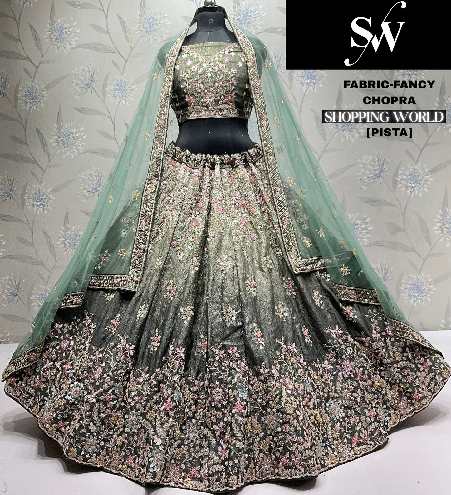 Gorgeous wine Fancy Lehenga