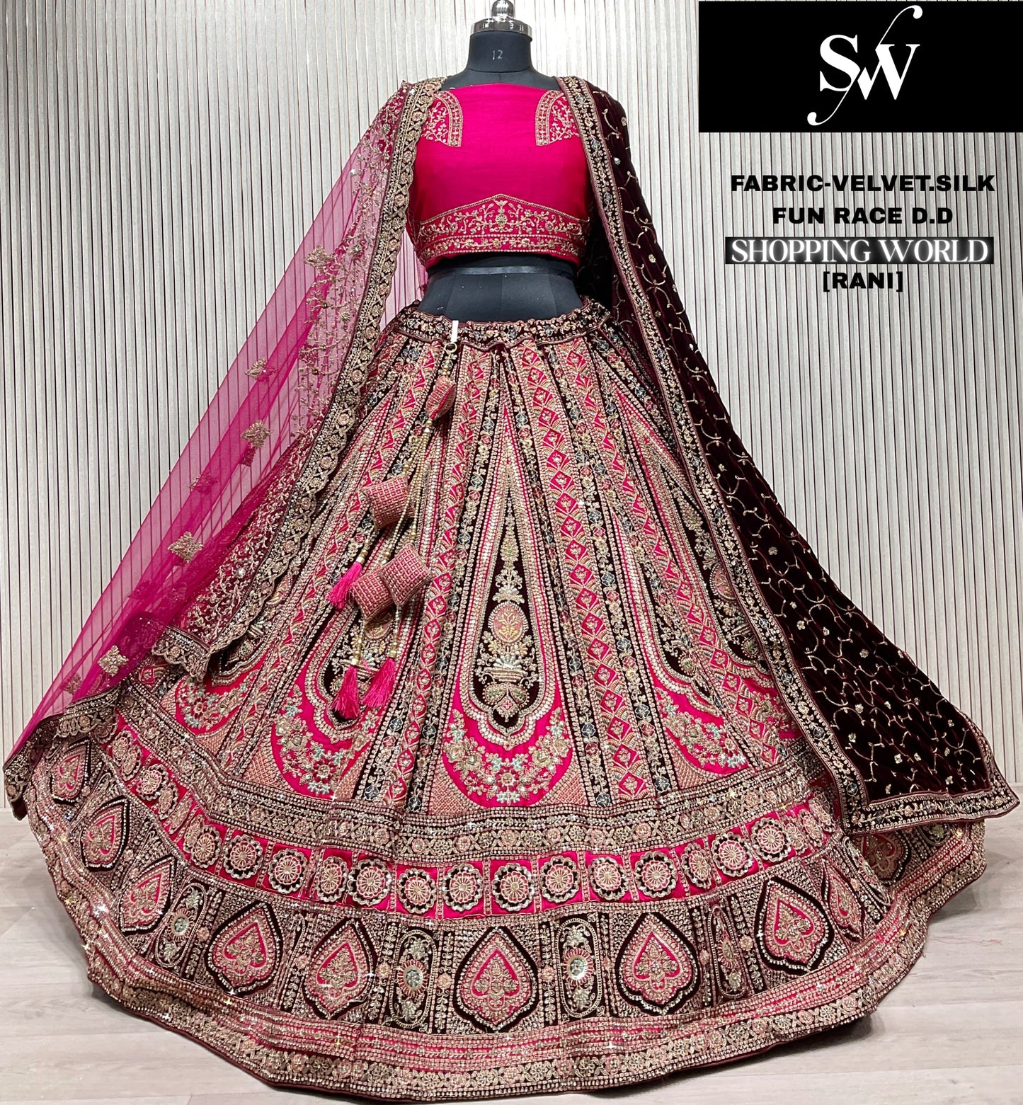 Lavishing peach Silk Bridal Lehenga